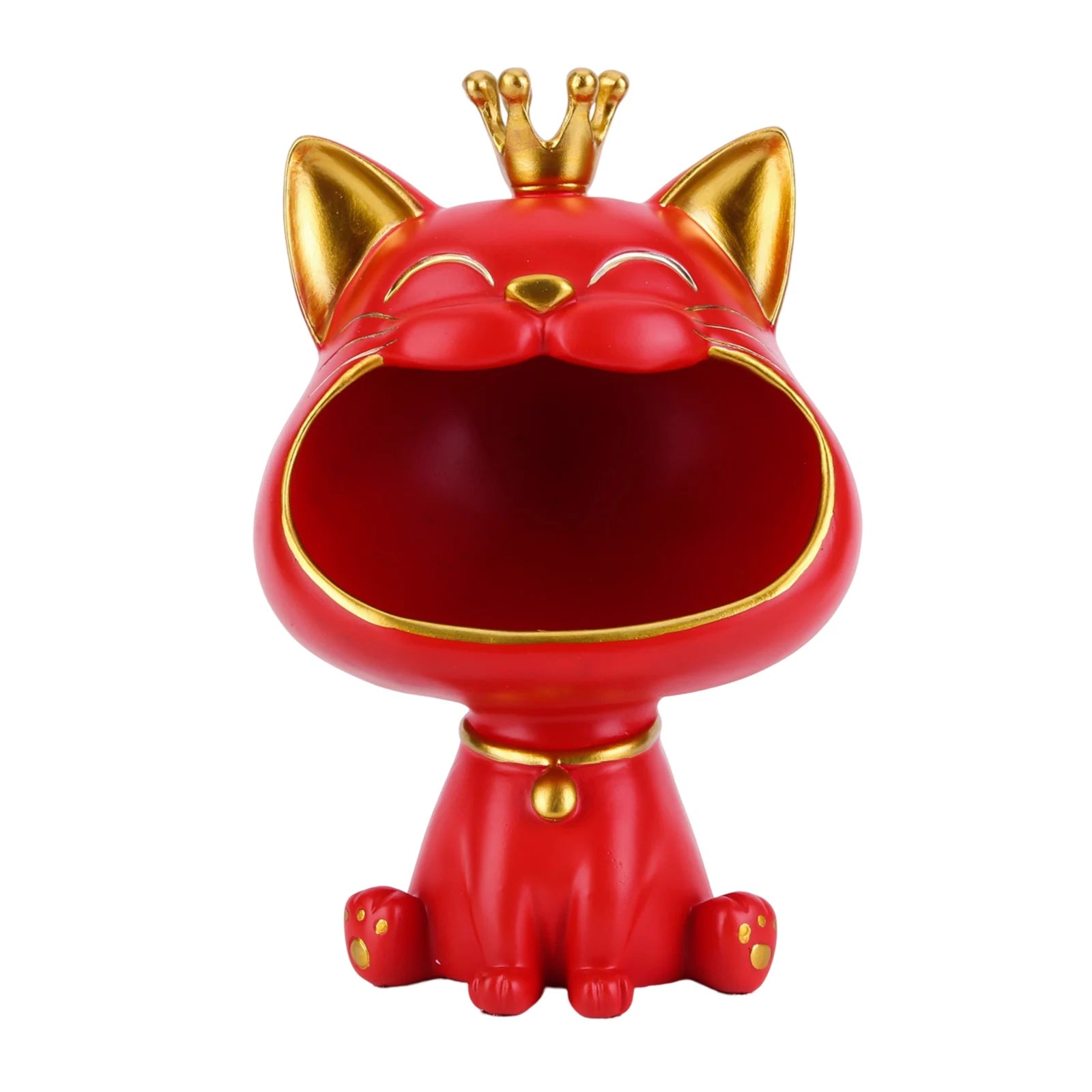 Resin Lucky Cat Storage Decor
